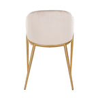 Stoel Gwen khaki fluweel brandvertragend (FR-Quartz 903 Khaki)
