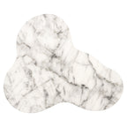 Bijzettafel Rockyard faux wit marmer indoor/outdoor (Wit)