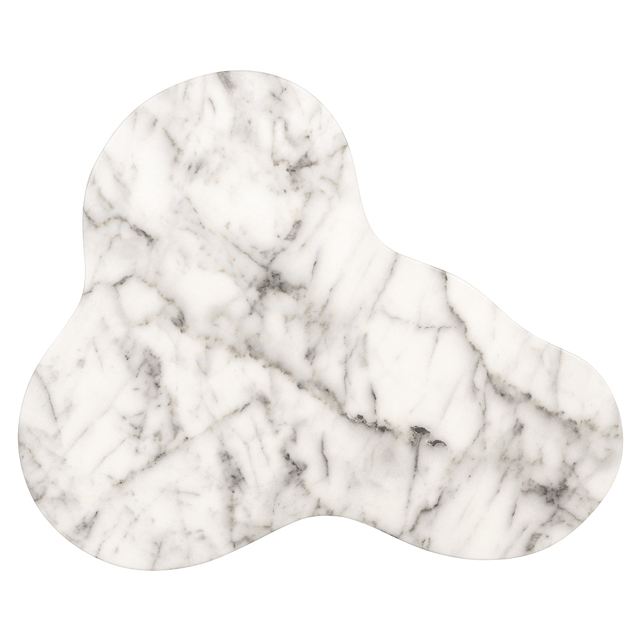 Bijzettafel Rockyard faux wit marmer indoor/outdoor (Wit)