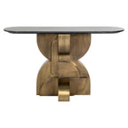 Wandtafel Maddox (Zwart/goud)