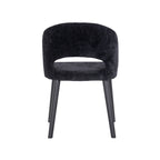 Stoel Savoy zwart chenille (Bergen 809 zwart chenille)
