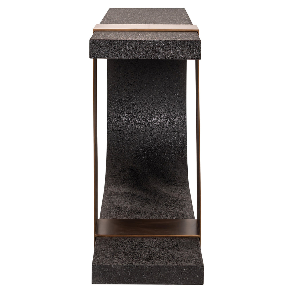 Wandtafel Bazel (Zwart/goud)