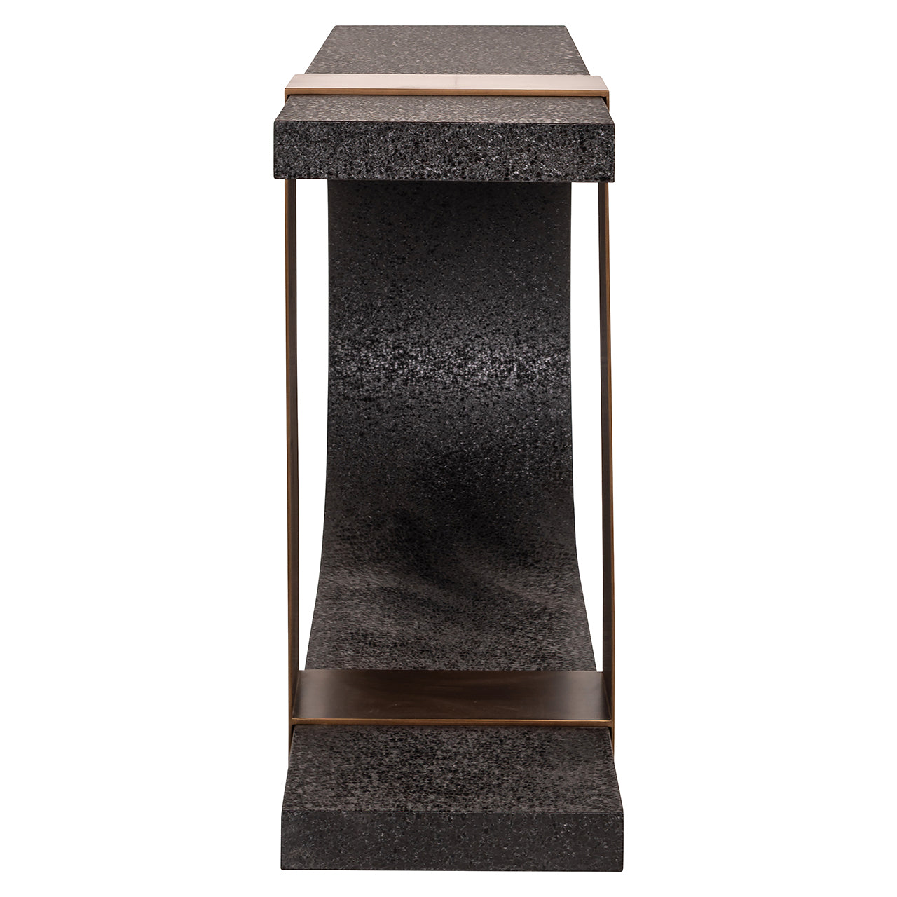 Wandtafel Bazel (Zwart/goud)