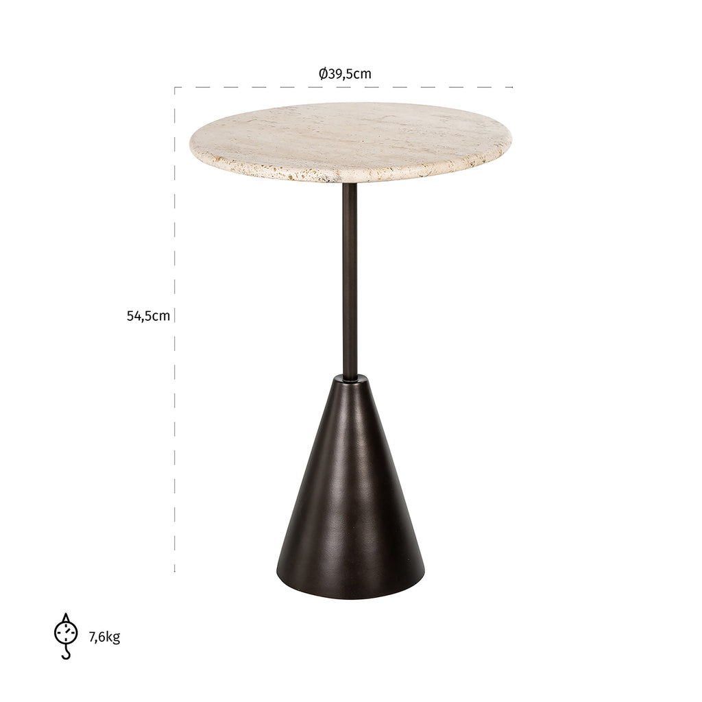 Side table Avalon round (Bronze)