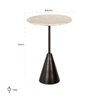 Side table Avalon round (Bronze)