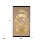 Wanddecoratie Eden (Zwart/goud)