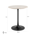 Bistrotafel Tavolo rond (Beige)