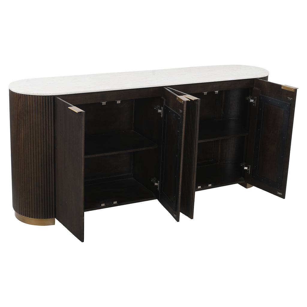 Dressoir Mayfield 4-deurs (Bruin)