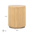 Bijzettafel Belfort 50Ø (Natuurlijk eiken)