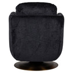 Draaifauteuil Turner zwart chenille (Bergen 809 zwart chenille)