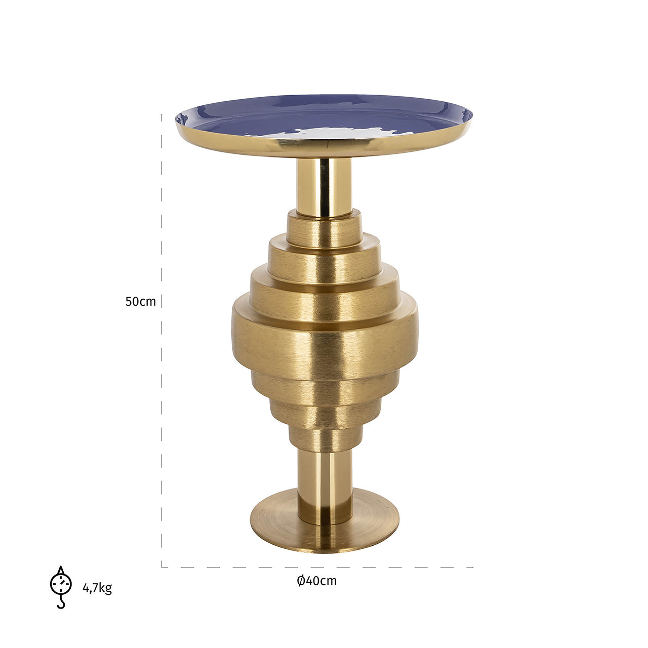 Bijzettafel Renao (Goud)