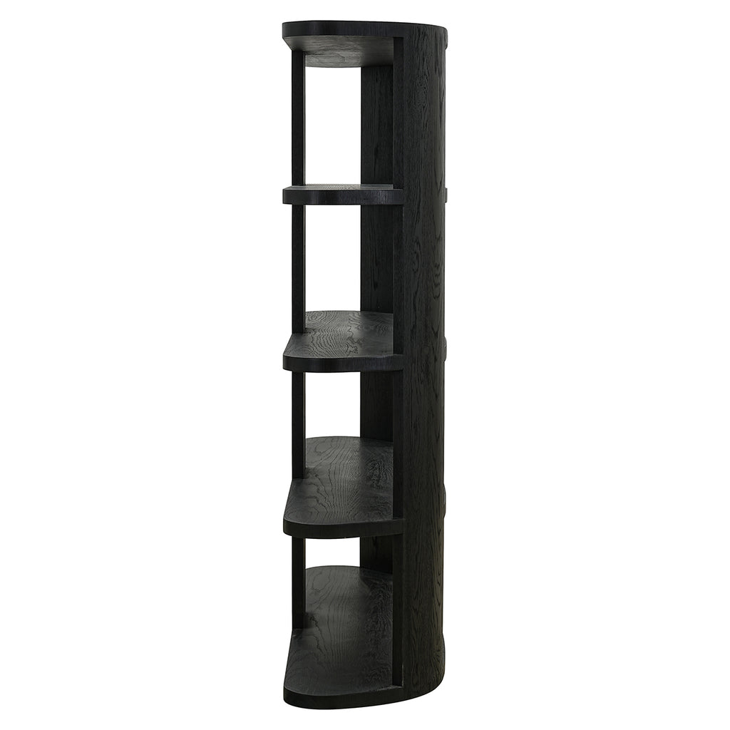 Wandkast Navarino 3-planken (Donker koffie)