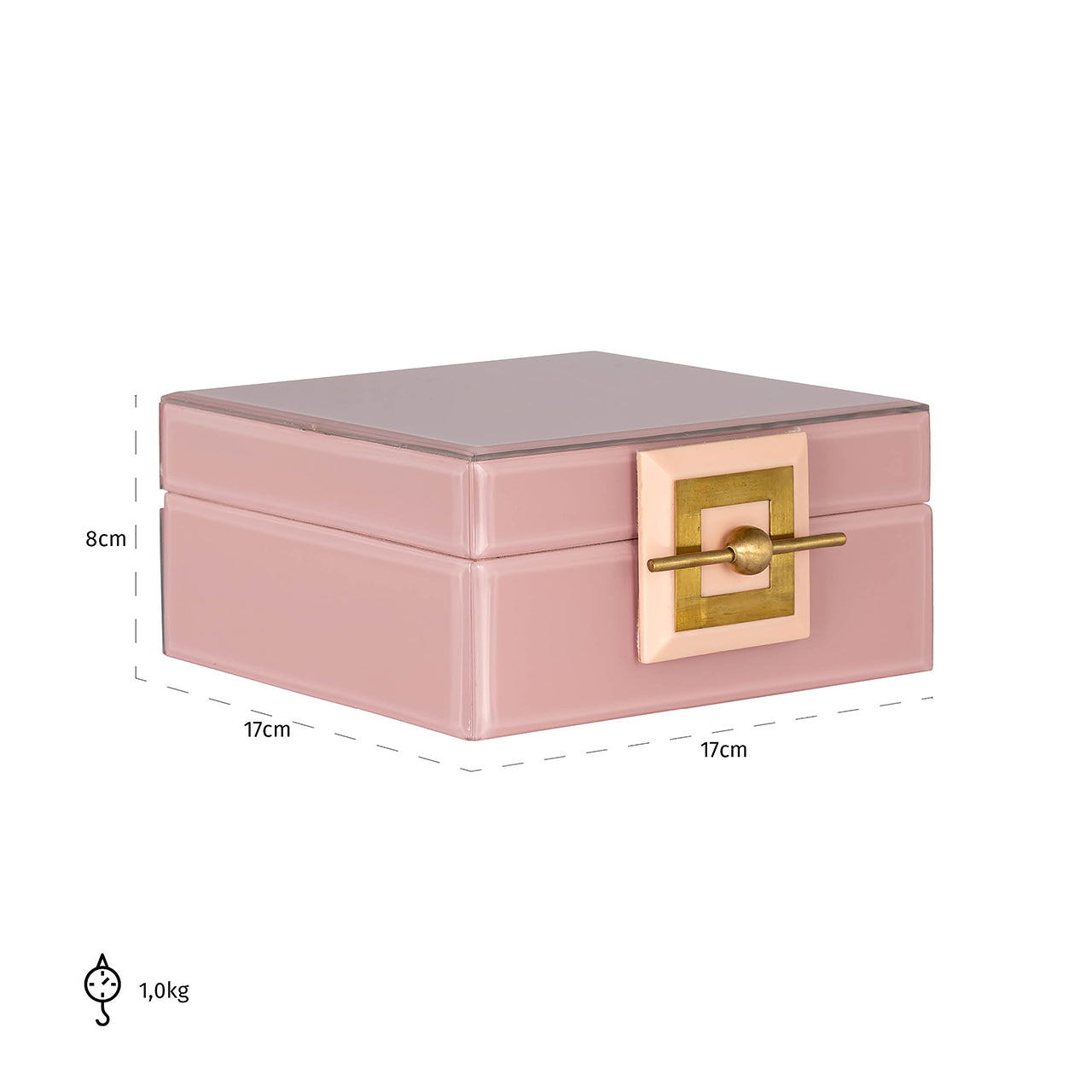 Sieradendoos Bodine roze klein
