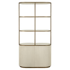 Wandkast Tivoli 2-deurs 3 open planken (Wit)