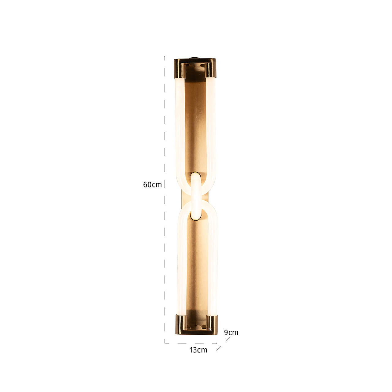 Wandlamp Lysa (Geborsteld Goud)