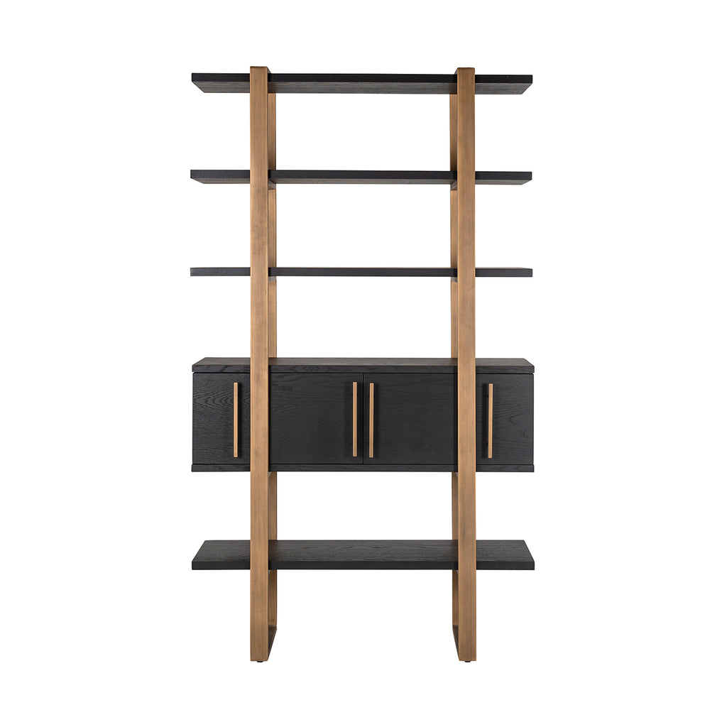 Wandkast Cambon 4-deuren 4-planken (Donker koffie)