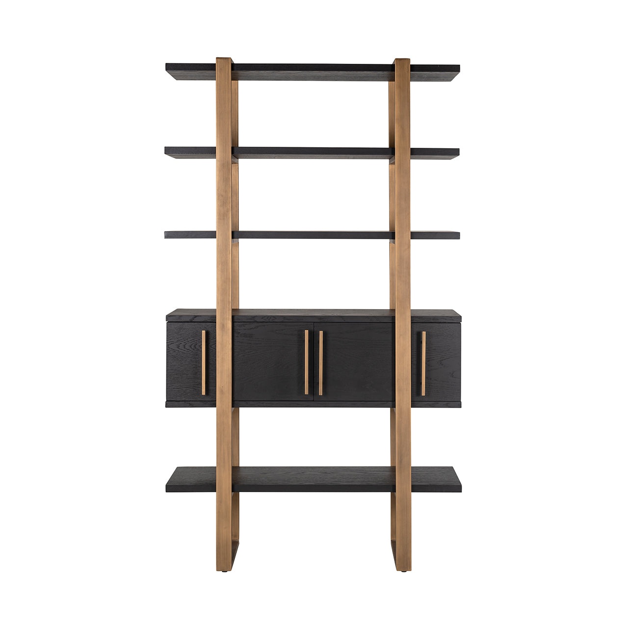 Wandkast Cambon 4-deuren 4-planken (Donker koffie)