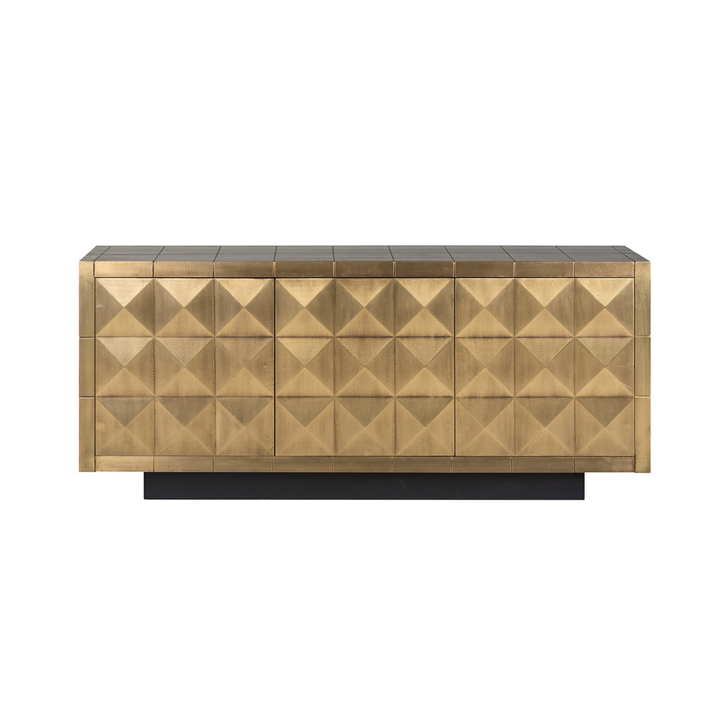 Dressoir Collada 3-deuren (Geborsteld Goud)