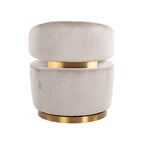 Draaifauteuil Maxime khaki fluweel (Quartz Khaki 903)