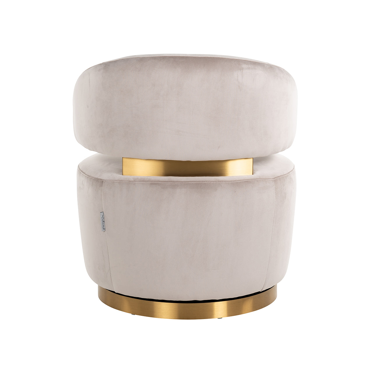 Draaifauteuil Maxime khaki fluweel (Quartz Khaki 903)