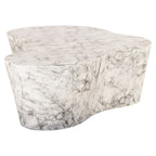 Salontafel Rockyard faux wit marmer indoor/outdoor (Wit)