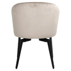 Stoel Amphara khaki fluweel brandvertragend (FR-Quartz 903 Khaki)