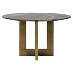 Eettafel Collada 130Ø (Zwart/goud)