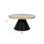 Salontafel Odin 80Ø (Goud)