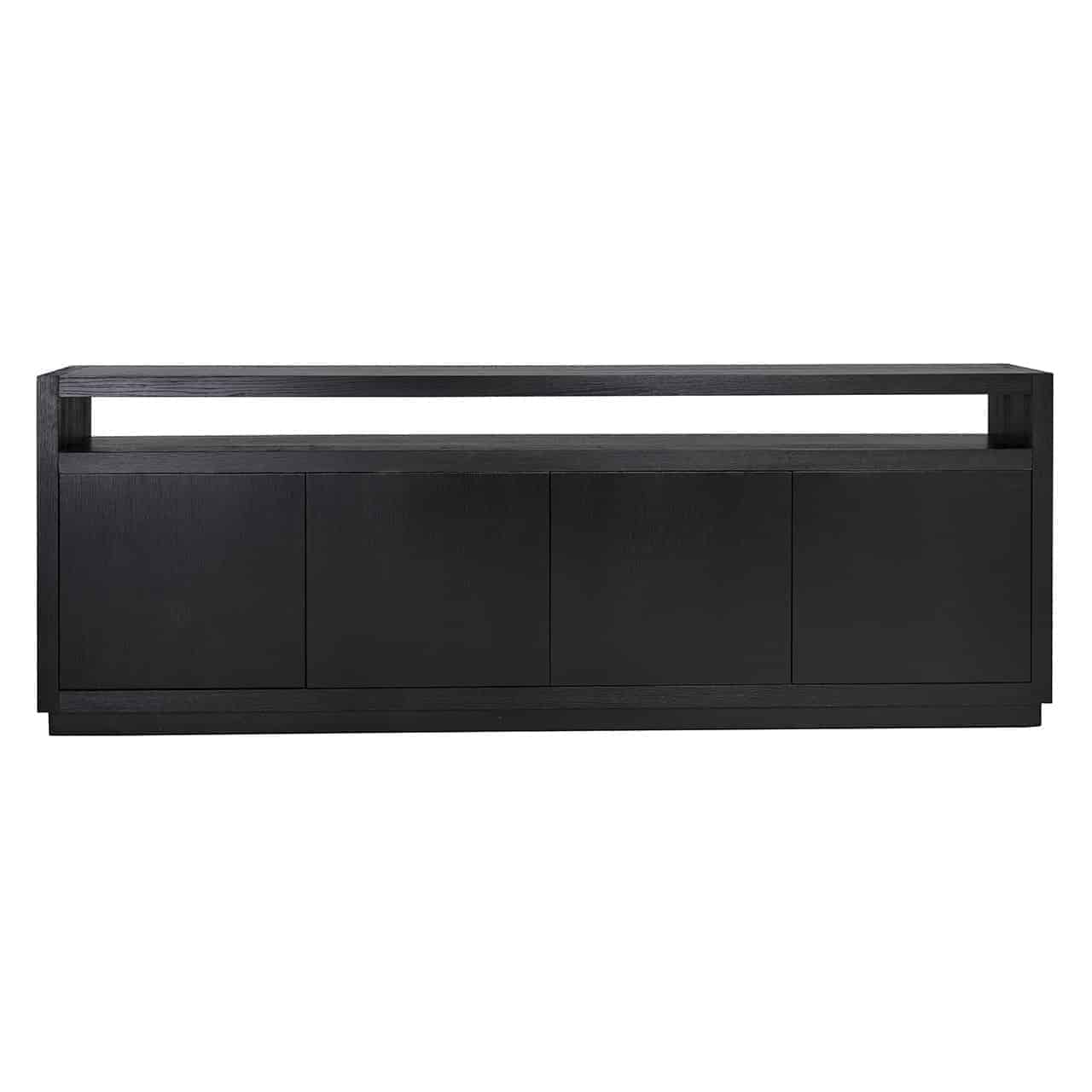 Dressoir Oakura 4-deuren (Zwart)