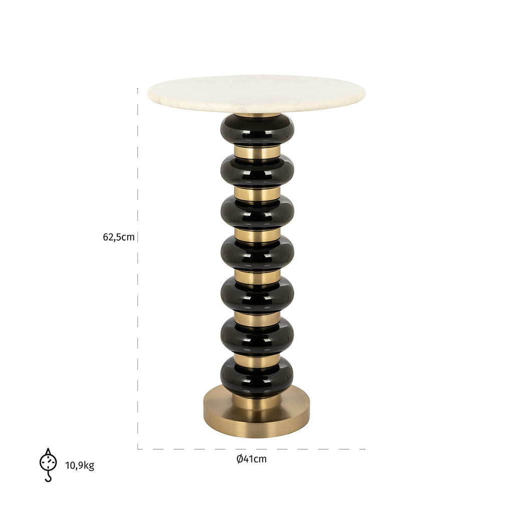 Bijzettafel Barbara zwart (Zwart)