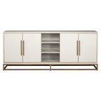 Dressoir Whitebone messing 4-deuren (Verona Grijs)