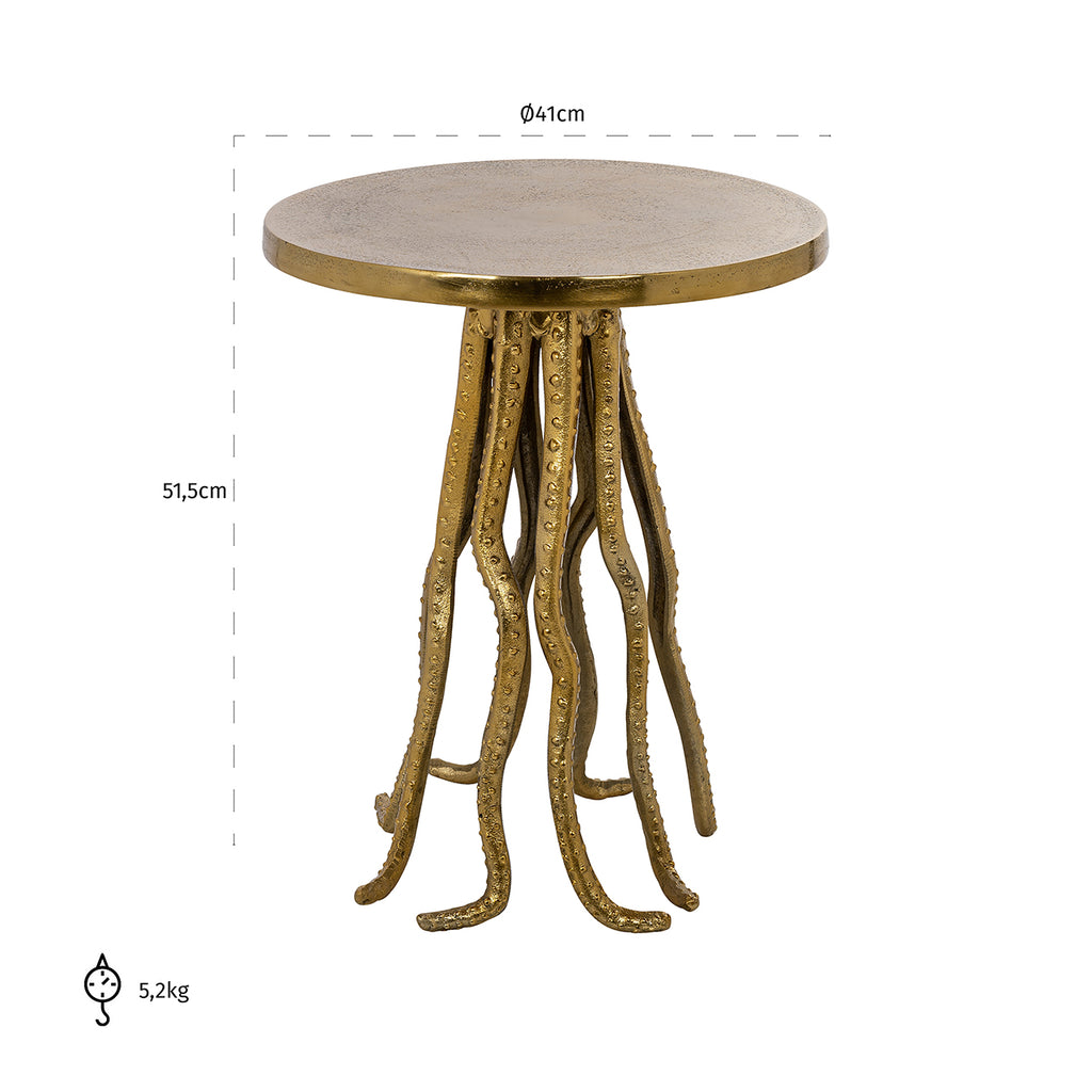 Bijzettafel Macey (Goud)