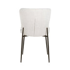 Stoel Darby wit bouclé / zwart (Kopenhagen 900 Bouclé Wit)