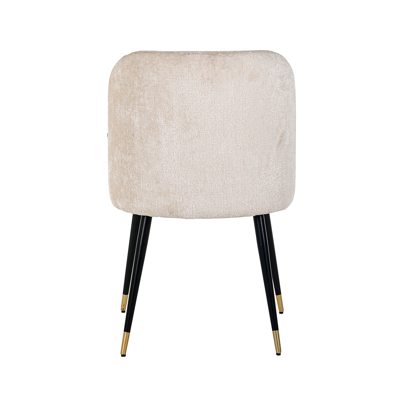 Stoel Alicia wit chenille brandvertragend (FR-Bergen 900 wit chenille)