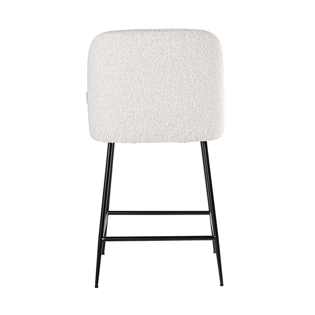 Counterstoel Pullitzer wit bouclé / zwart (Kopenhagen 900 Bouclé Wit)
