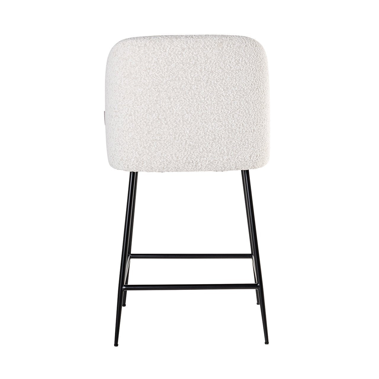 Counterstoel Pullitzer wit bouclé / zwart (Kopenhagen 900 Bouclé Wit)