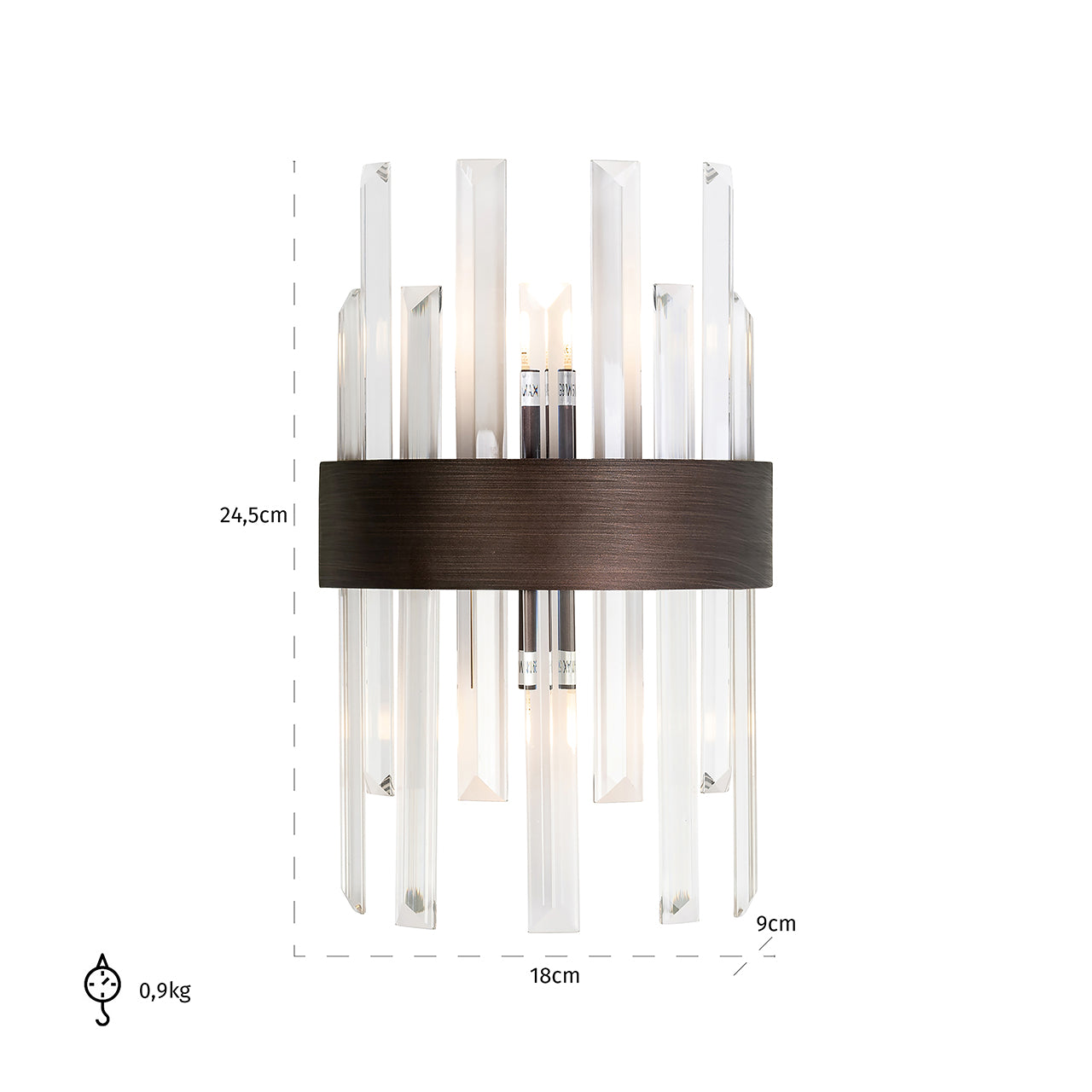 Wandlamp Avan (Brons)