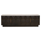 Tv-meubel Claremont 4-deurs (Bruin)