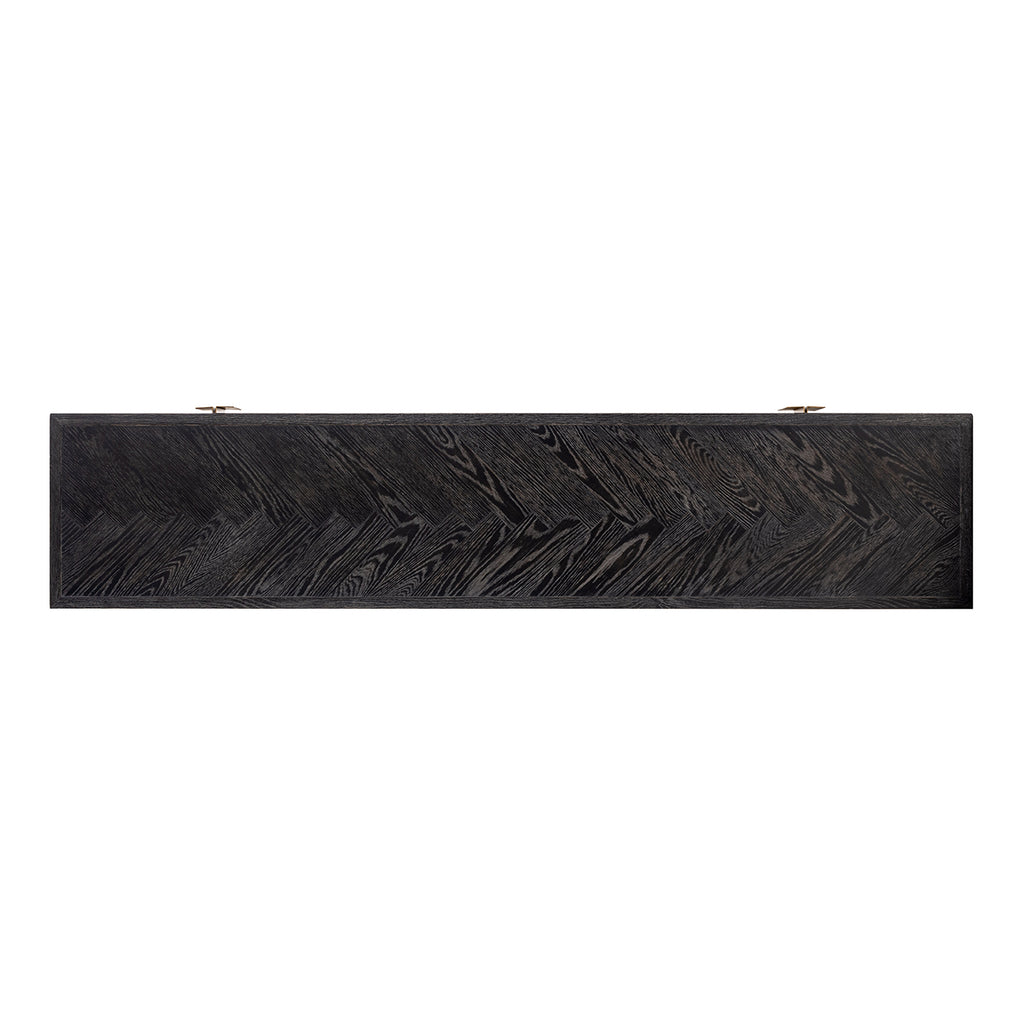 TV-meubel Blackbone messing 4-deuren 200 (Zwart rustiek)