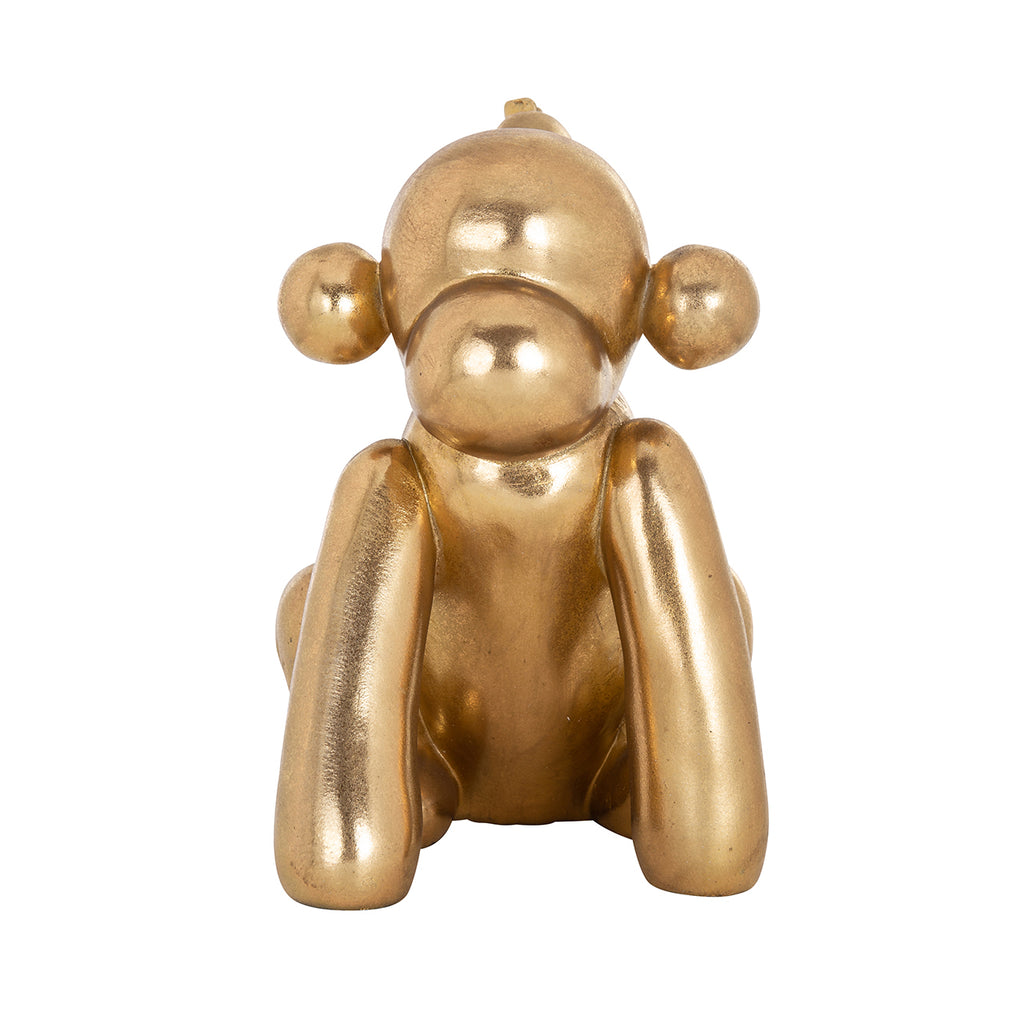 Aap decoratie object (Goud)