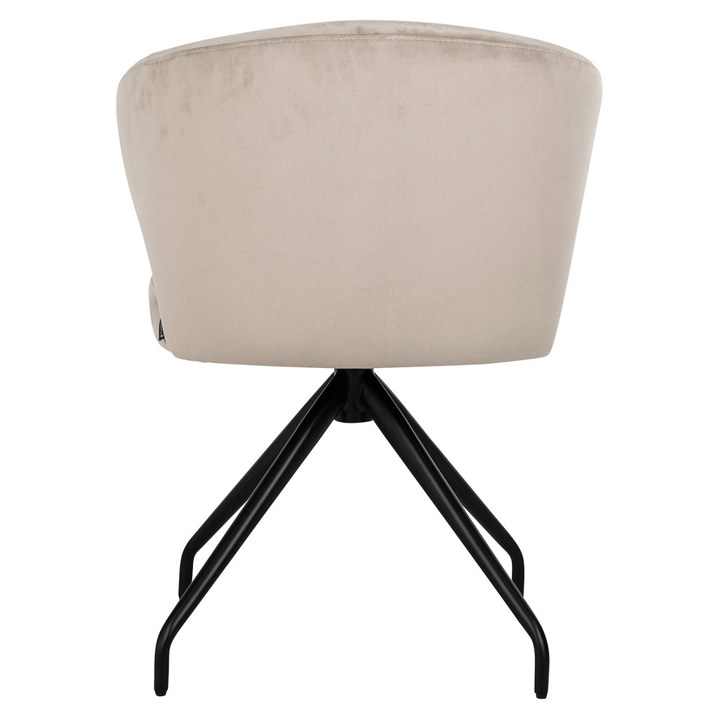 Draaistoel Milly khaki fluweel (Quartz Khaki 903)