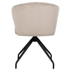 Draaistoel Milly khaki fluweel (Quartz Khaki 903)