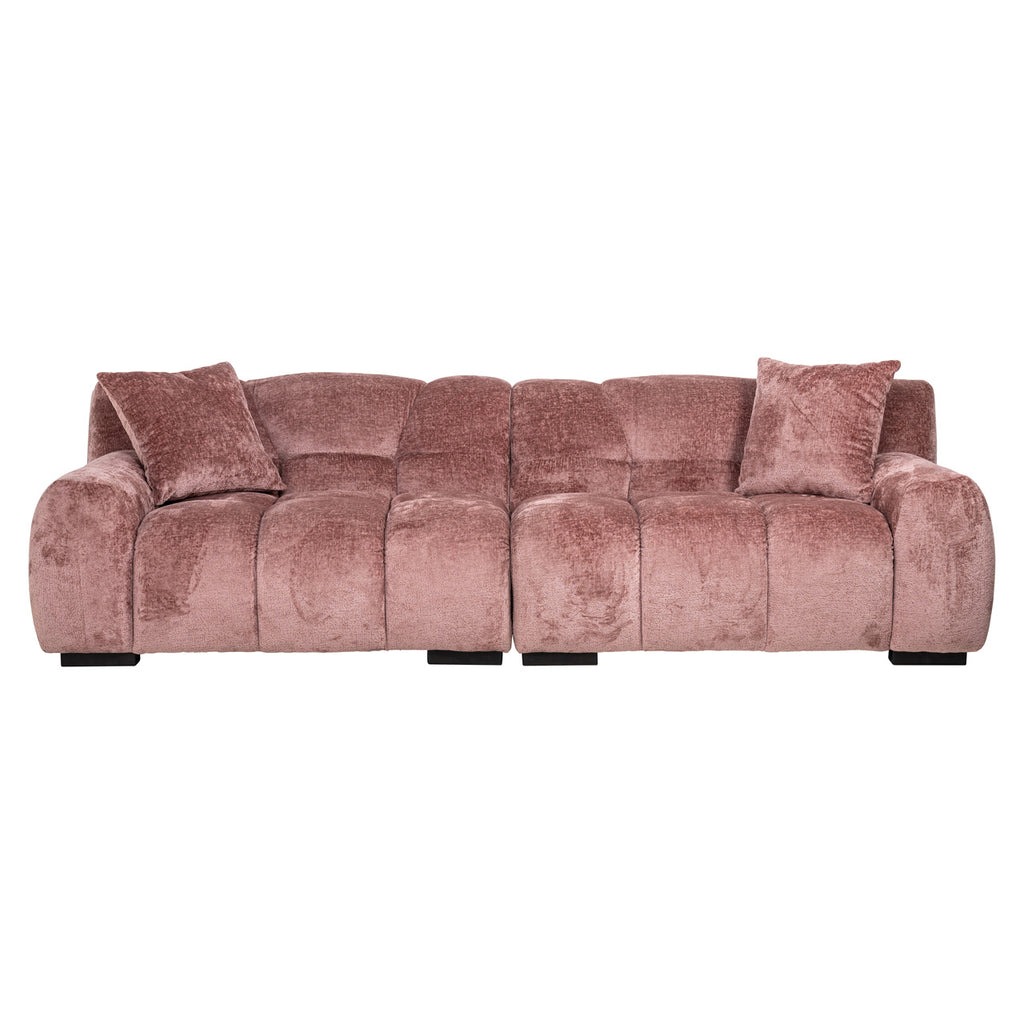 Bank Charelle roze chenille (Bergen 705 roze chenille)
