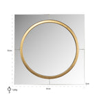 Spiegel Briana rond goud (Goud)