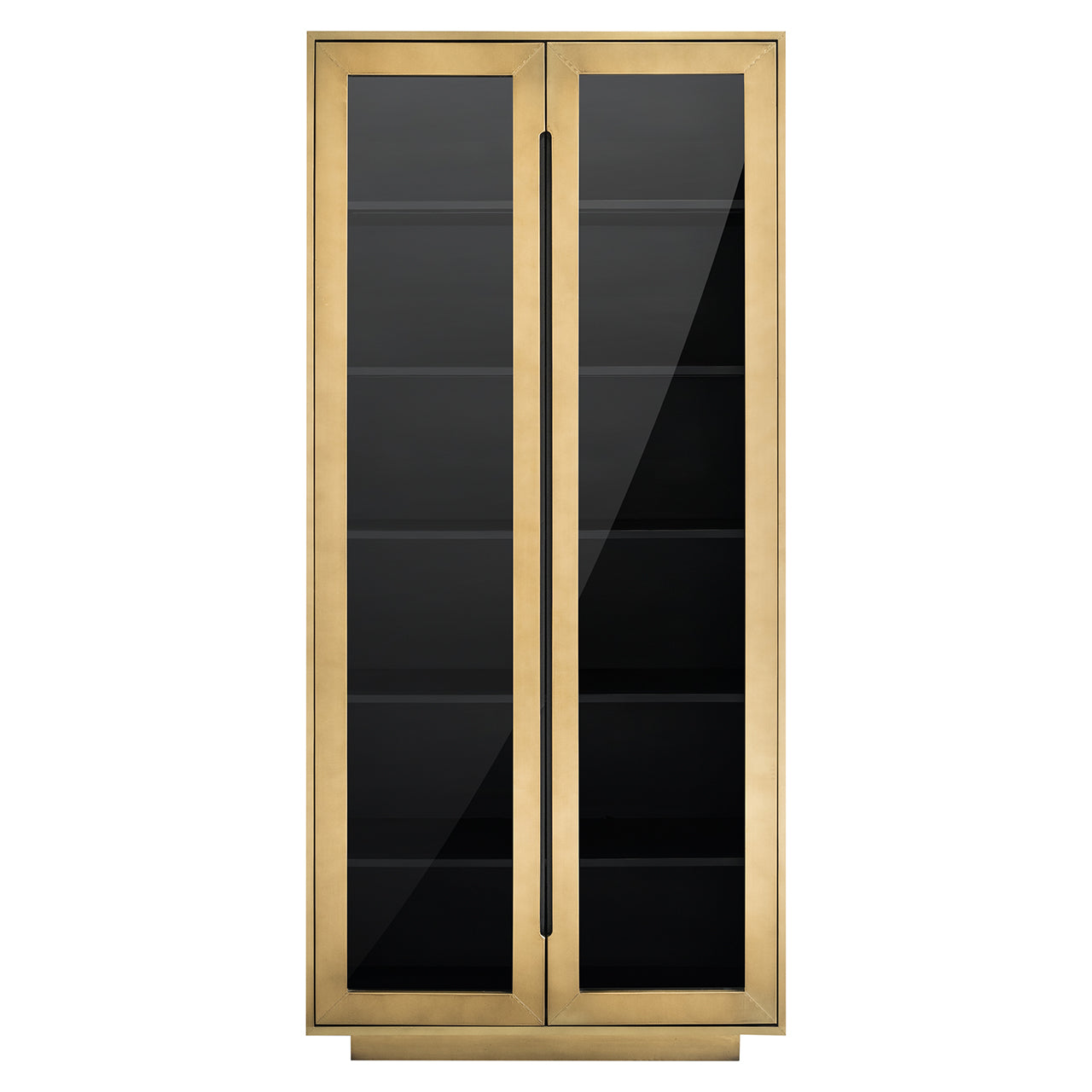 Wandkast Finsbury 2-deurs (Zwart/goud)