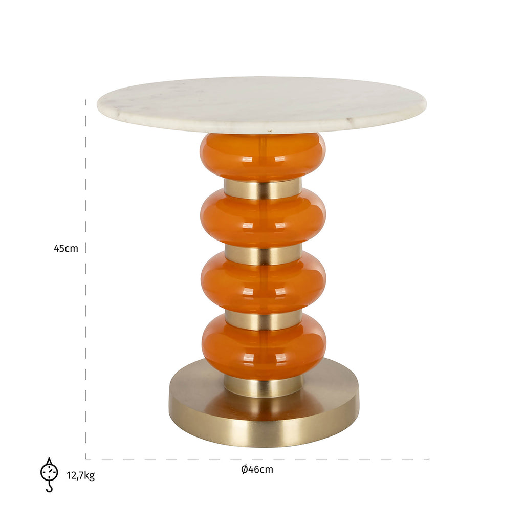 Bijzettafel Boann oranje (Oranje)