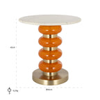 Bijzettafel Boann oranje (Oranje)