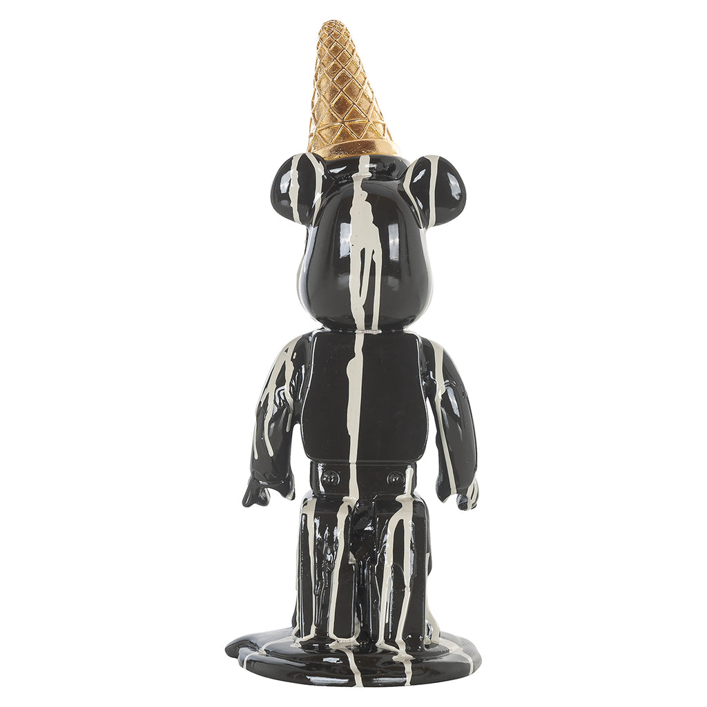 Deco object ijsbeer zwart (Zwart)