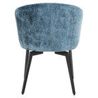 Stoel Amphara blauw chenille brandvertragend (Bergen 601 blauw chenille)