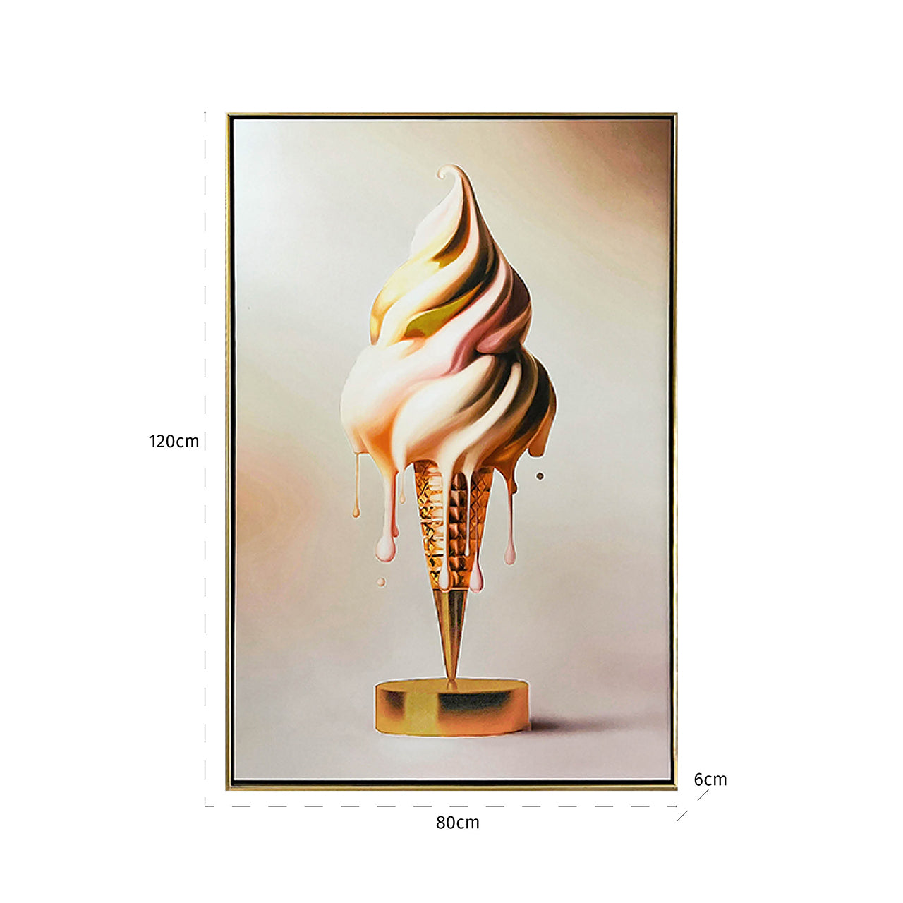 Wanddecoratie IJsje (Goud)